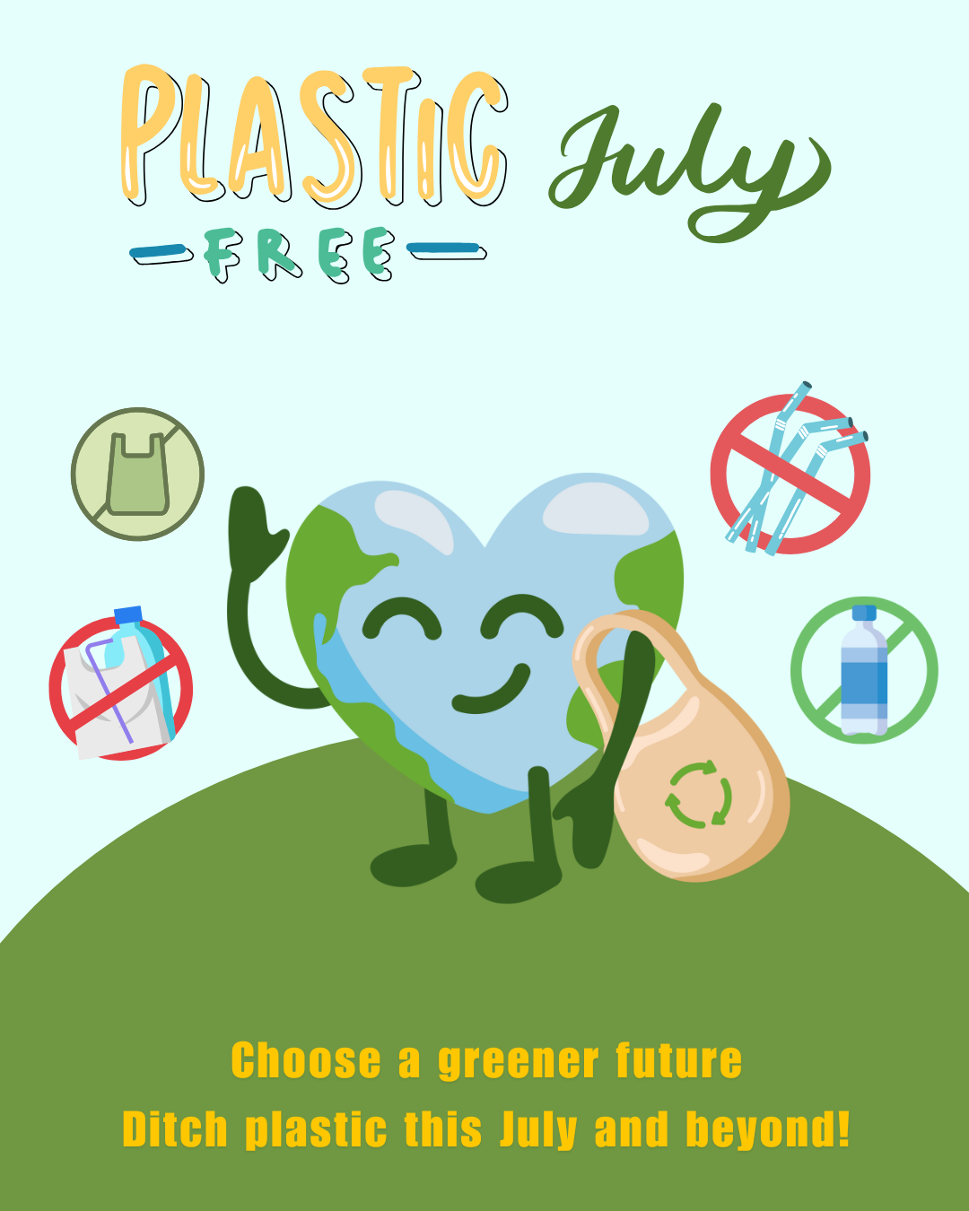 Plastic Free July work-study post